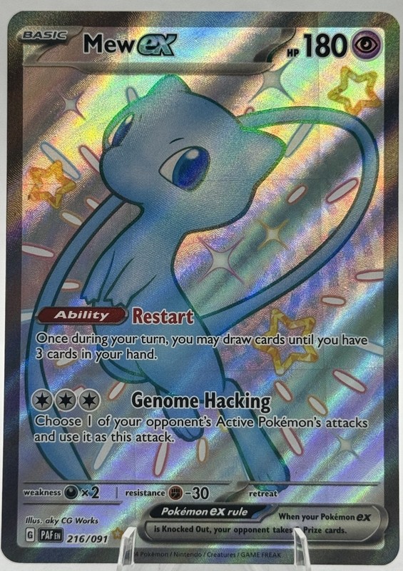 Mew ex 216/091 SV: Paldean Fates Holo (Read Description)