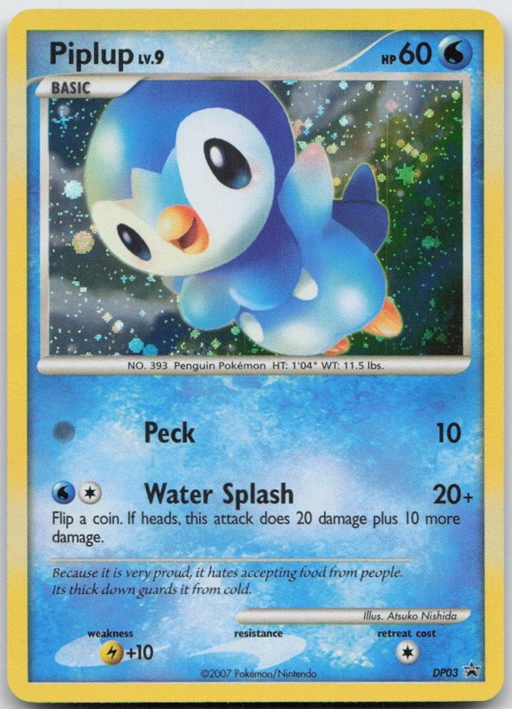 Piplup DP03 Holo Promo Diamond and Pearl Promos Pokemon TCG NM