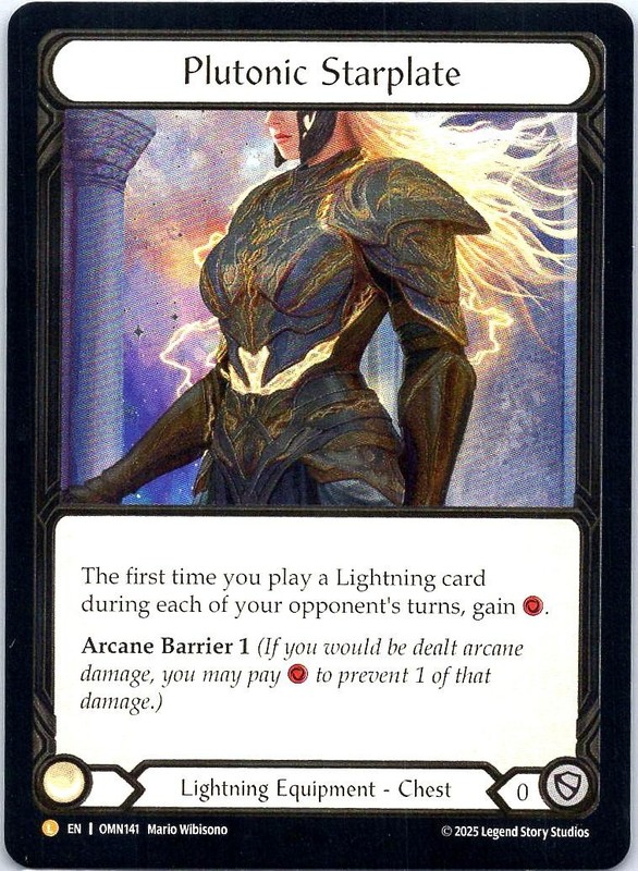 plutonic starplate omn141 Legendary Flesh and Blood Near Mint cold foil