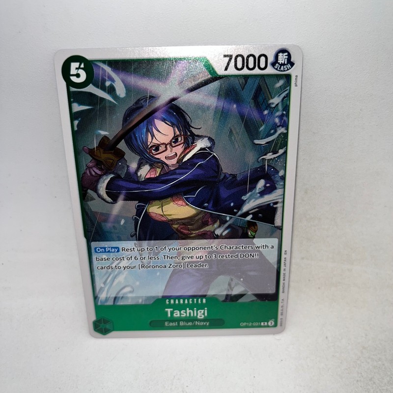 Tashigi OP12-031 Rare Legacy of the Master One Piece Foil Near Mint
