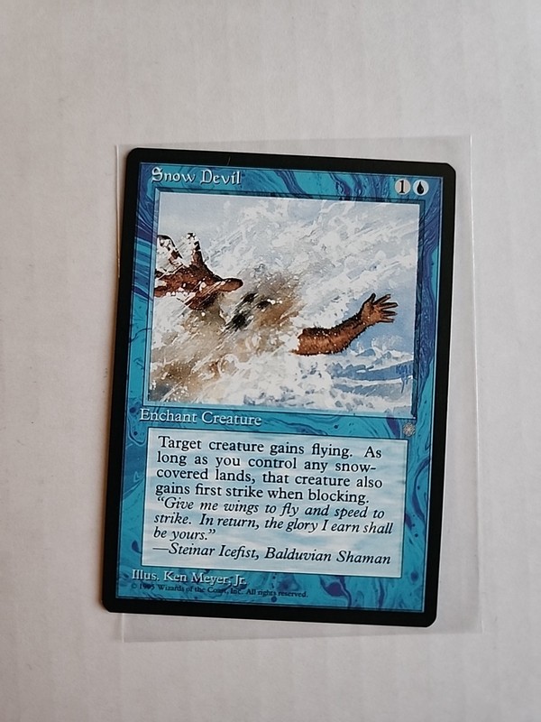 Snow Devil – Ice Age – MTG Magic – Common – Blue Enchant Creature