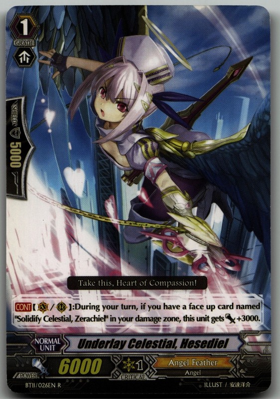 Underlay Celestial, Hesediel R BT11: Seal Dragons Unleashed BT11/026EN NM
