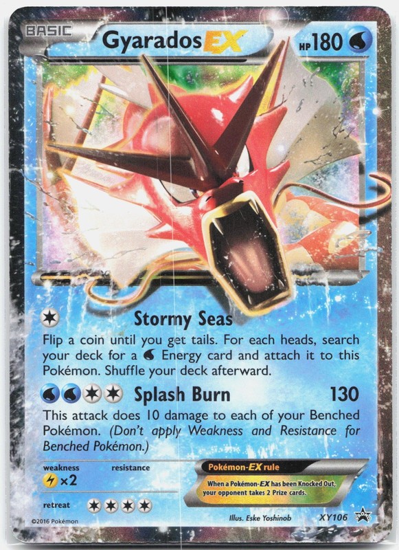 Gyarados EX Promo XY Promos PR Water Holo XY106 2013 MP