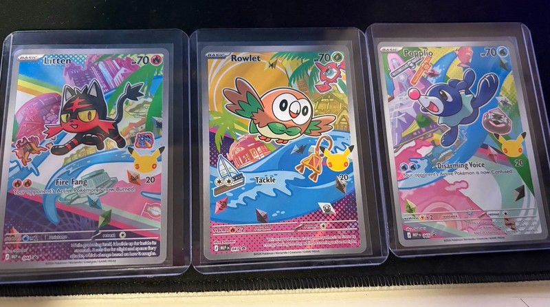 Pokemon TCG – First Partner Illustration Collection, Series 1 Gen 7 Starters Set
