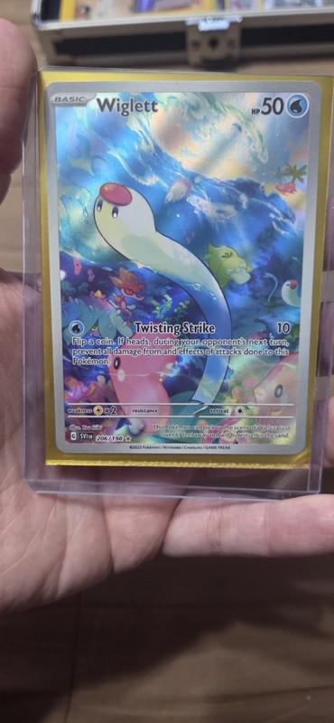 TCG Pokemon English IR Wiglett 206/198 SV01: Scarlet & Violet Base Set Holo