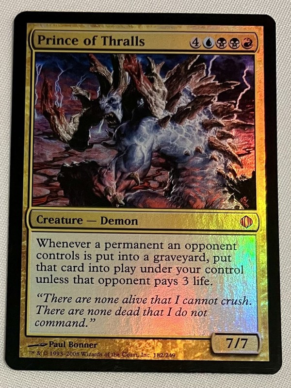 Prince of Thralls NM Shards of Alara MTG Card Foil