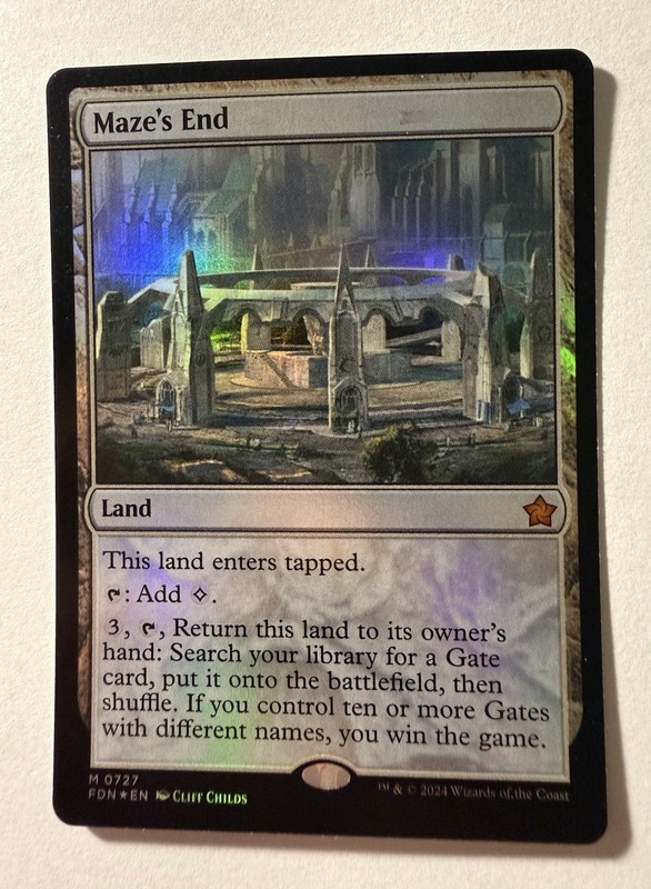 Maze’s End #727 (Foil) (NM) Foundations FDN Magic MTG