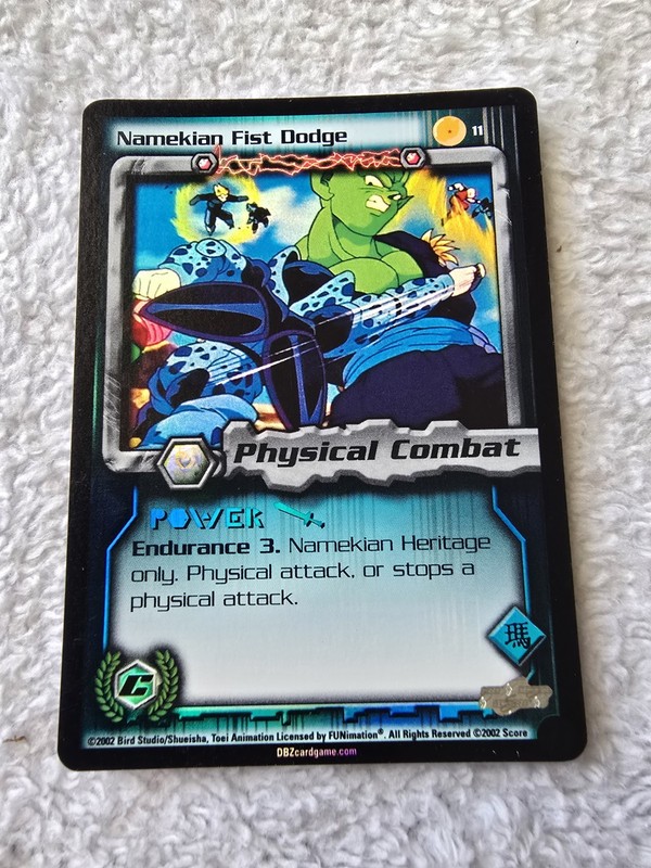 DBZ Dragon Ball Z FOIL Namekian Fist Dodge 11 CCG Unlimited Cell Games Saga MP