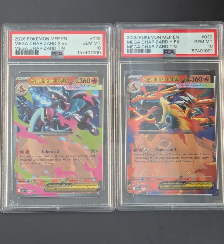 Sequential Set Mega Charizard X & Y EX Black Star Promo PSA 10 Low POP NO COMPS