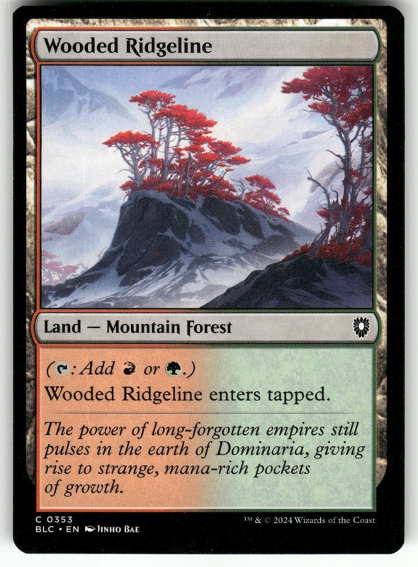 Wooded Ridgeline #353 (NM) Bloomburrow BLC Magic MTG