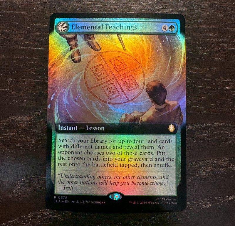 Elemental Teachings (Foil – Extended Art) MTG Avatar: The Last Airbender!