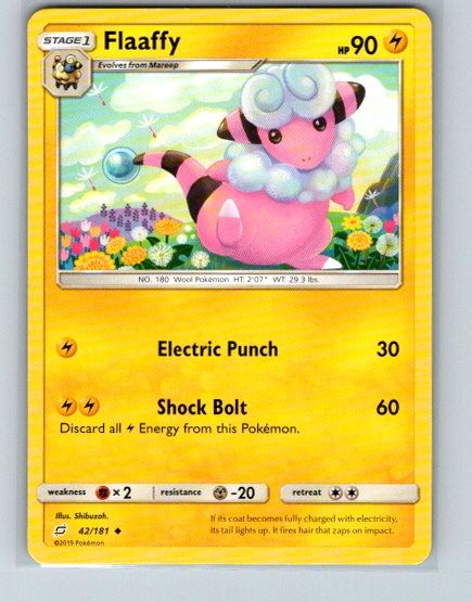 Flaaffy 42/181 Uncommon Team Up Pokemon Near Mint