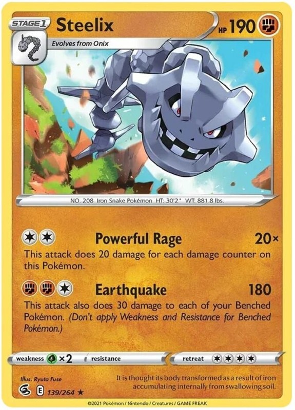 Steelix – 139/264 – Holo Rare – Near Mint