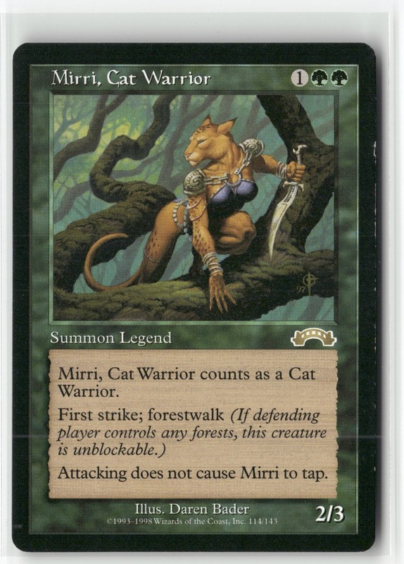 Mirri, Cat Warrior LP MTG Magic The Gathering Exodus