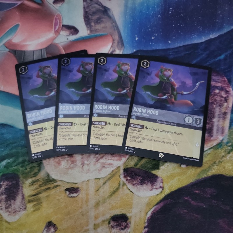Robin Hood Capable Fighter 17/P1 Foil Promo Disney Lorcana X4