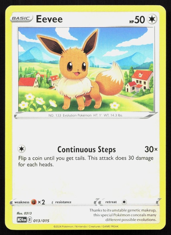 EEVEE 013/015 PROMO MCDONALD’S PROMOS 2024 POKEMON NM/M