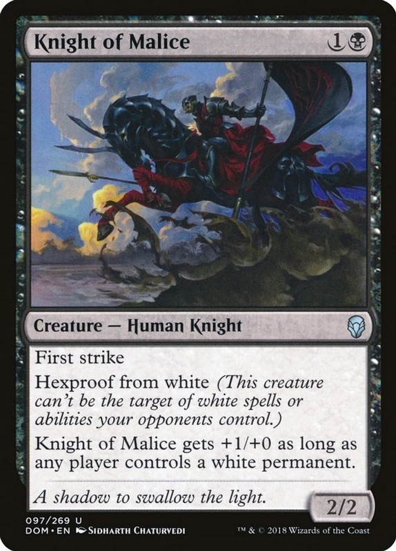 Knight of Malice [Dominaria] NM – Magic