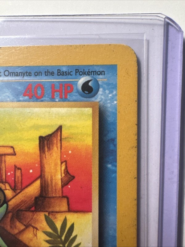 Omanyte 52/62 Fossil Pokemon 1st Edition Vintage gallery