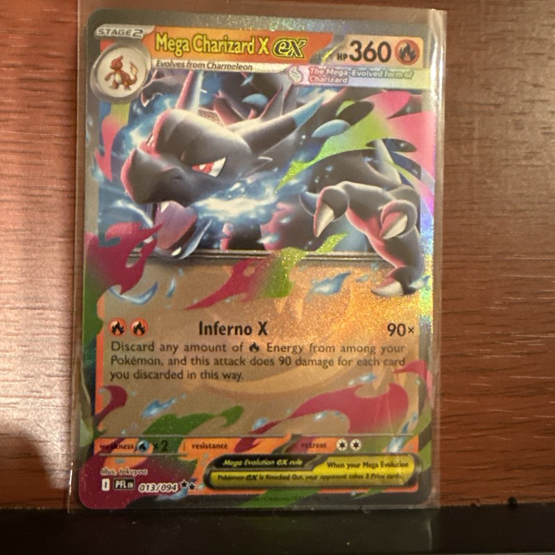 Mega Charizard X ex 013/094 Me02: Phantasmal Flames Holo