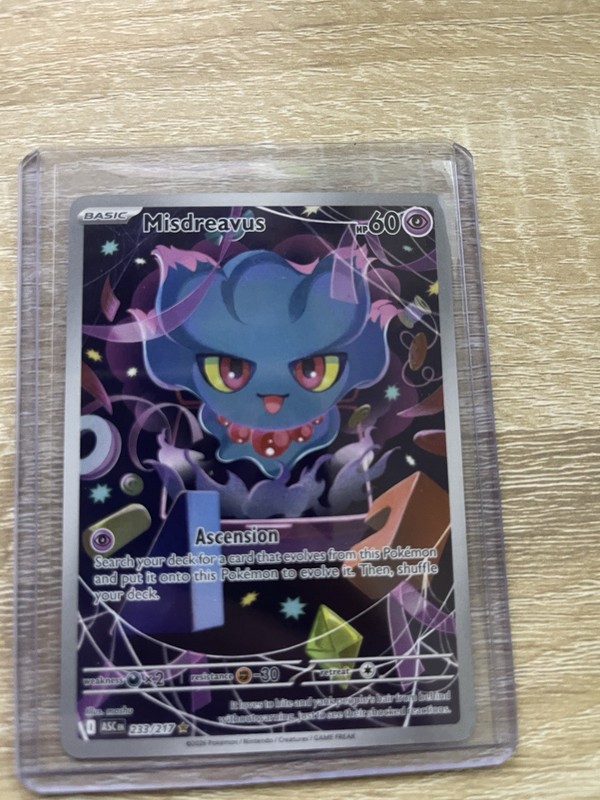 Misdreavus 233/217 ME: Ascended Heroes Illustration Rare Pokémon NM