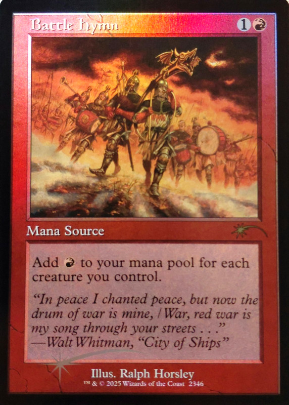 MTG – Battle Hymn – Retro Foil – Secret Lair – Magic the Gathering