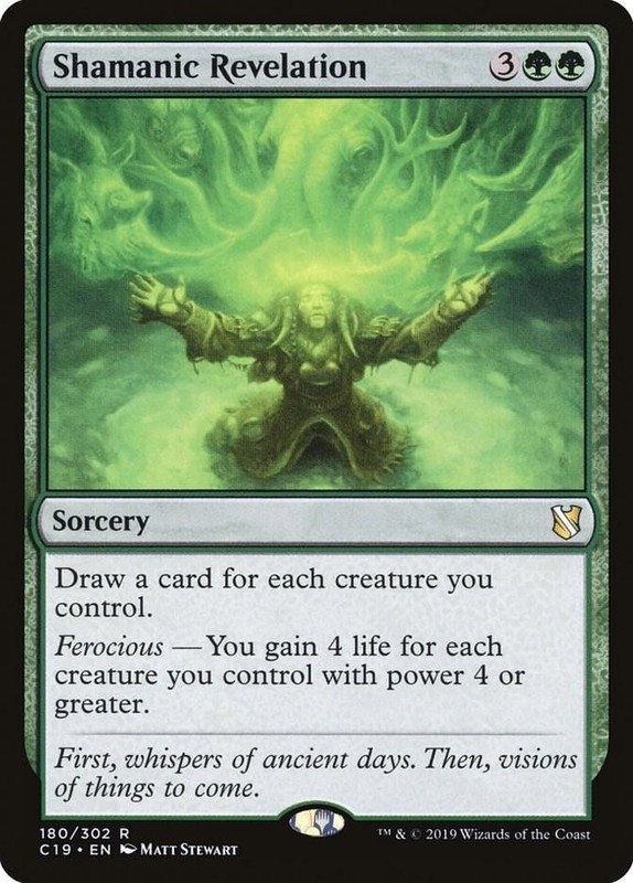 1x Shamanic Revelation – Commander 2019 – NM – MTG