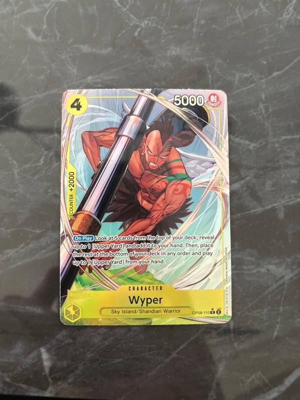 Wyper OP08-110 R One Piece Two Legends Alternate Art Foil NM