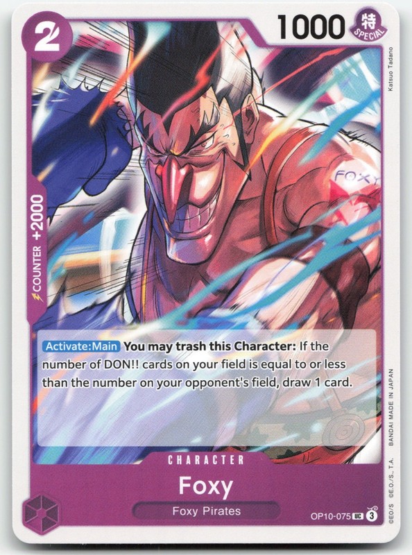 One Piece – Foxy OP10-075 NM