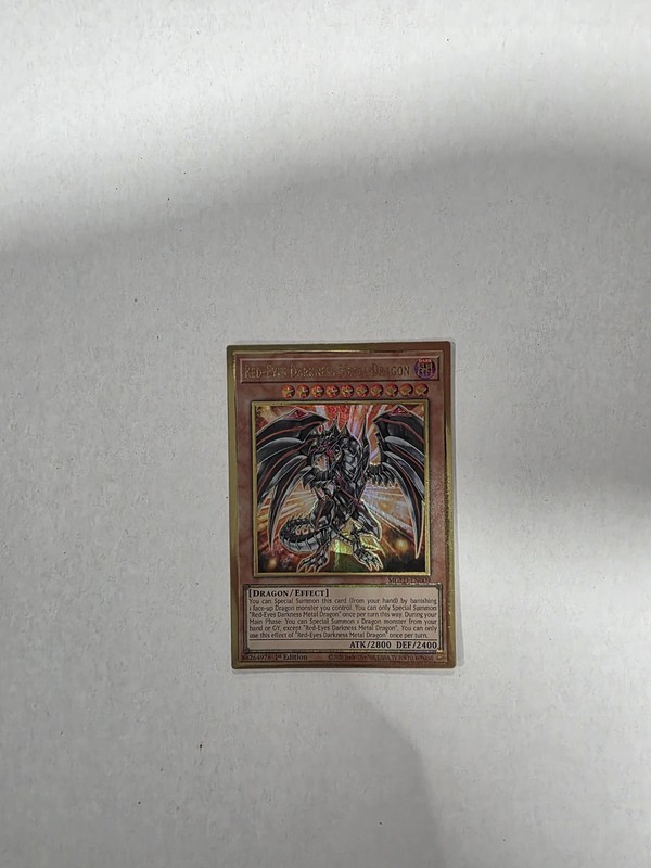 YuGiOh RED-EYES DARKNESS METAL DRAGON | MGED-EN009 Premium Gold Rare 1st NM