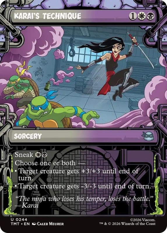 Karai’s Technique (Showcase) foil 244 U Teenage Mutant Ninja Turtles NM