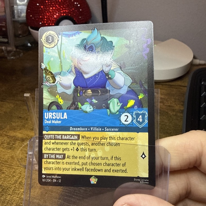 Disney Lorcana TCG Ursula - Deal Maker 161/204 Wilds Unknown Cold Foil gallery