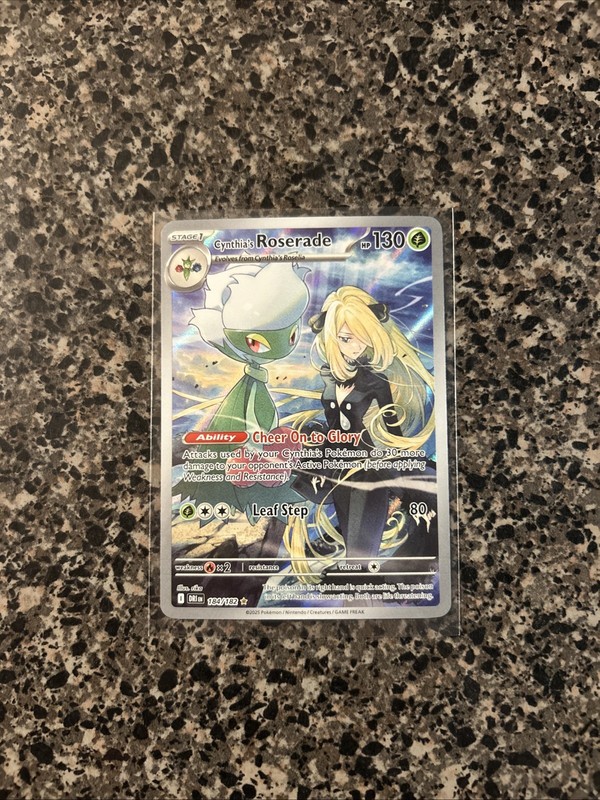 Pokemon TCG Cynthia’s Roserade 184/182 NM