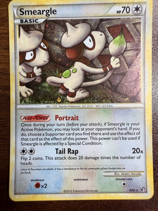 Smeargle Holo Holo Rare Undaunted 8/90 NM