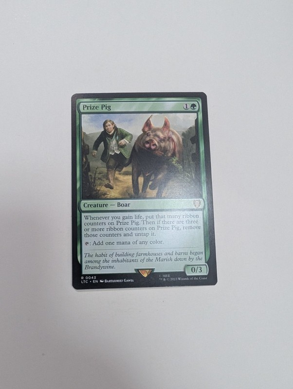 MTG – Prize Pig – Commander: Lord of The Rings NM/M Condition
