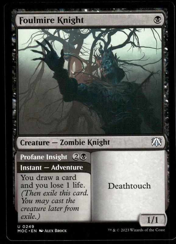 1x Foulmire Knight – Commander: March of the Machine – NM – MTG