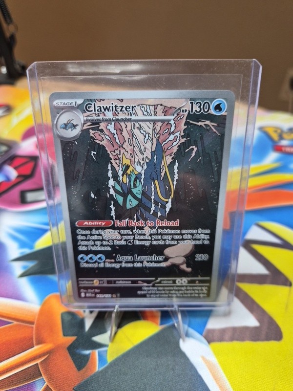 Pokemon TCG Clawitzer 141/132 2025 Mega Evolution Illustration Rare Card