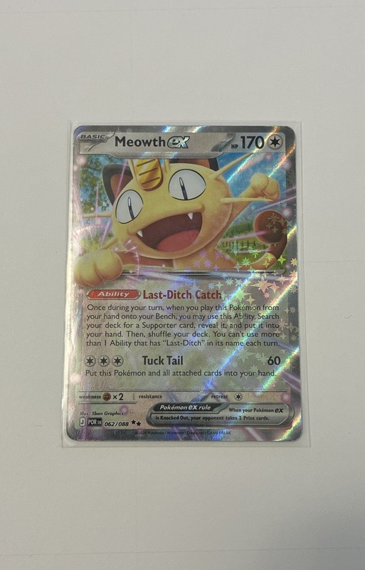 Meowth ex 062/088 Me03: Perfect Order Holo