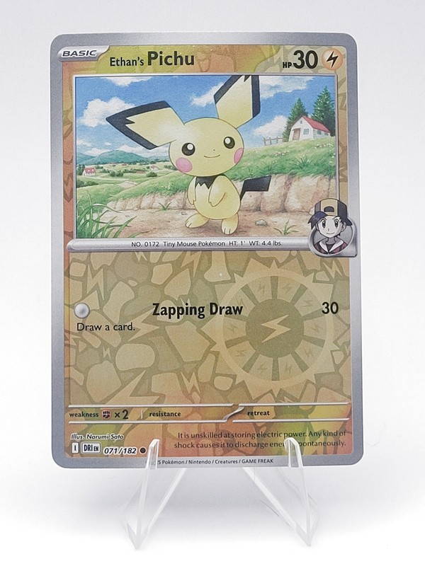 Ethan’s Pichu 071/182 REVERSE HOLO Near Mint – SV10: Destined Rivals