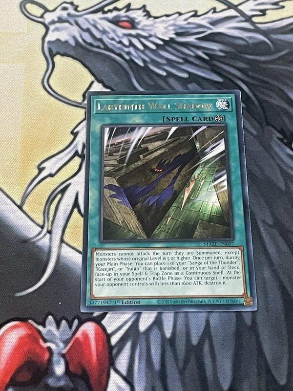 Yugioh Labyrinth Wall Shadow Rare MAZE