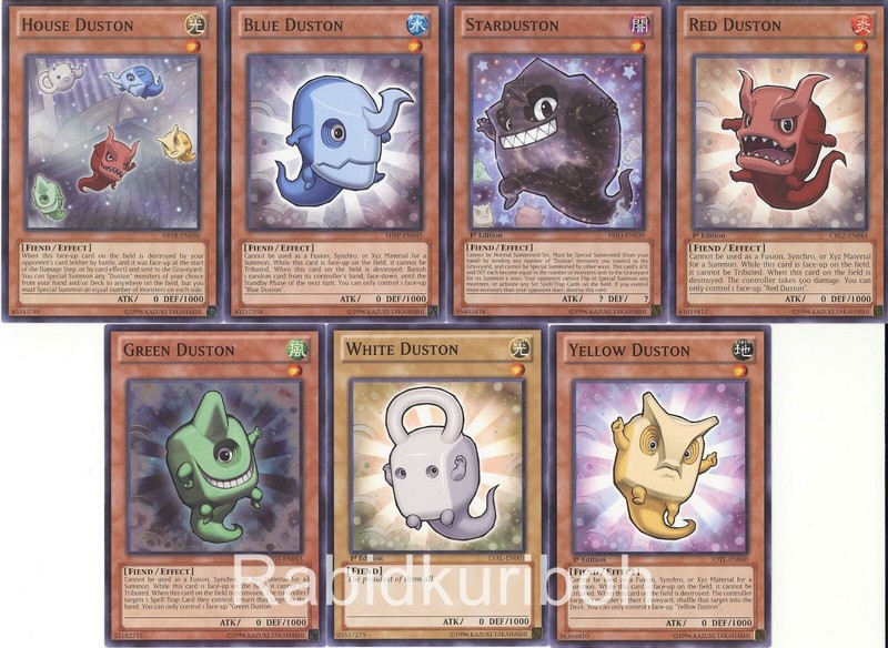 Yugioh Duston Set – Green + White + House + Blue + Red + Yellow + Starduston