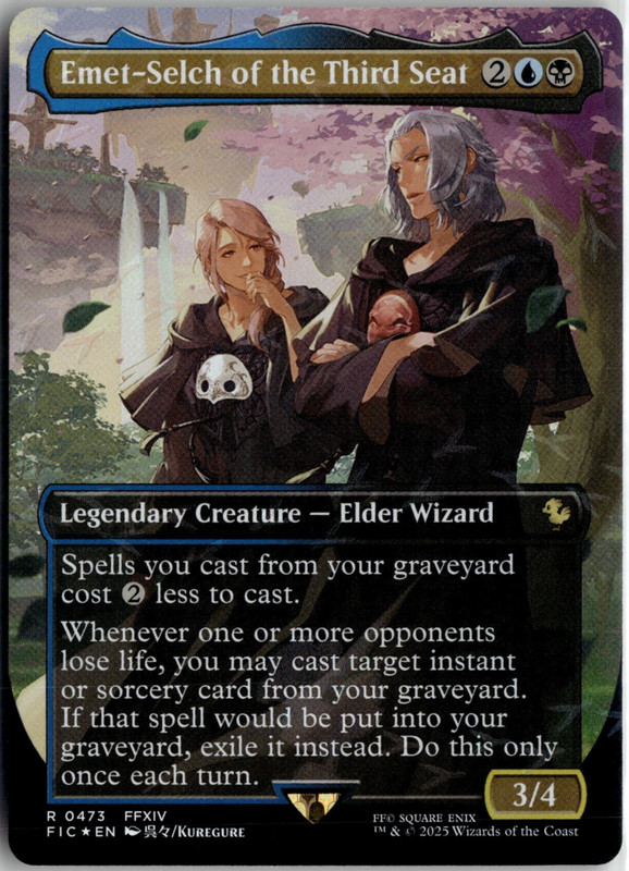 Emet Selch of the Third Seat Final Fantasy MTG Magic English CHOCOBO TRACK FOIL
