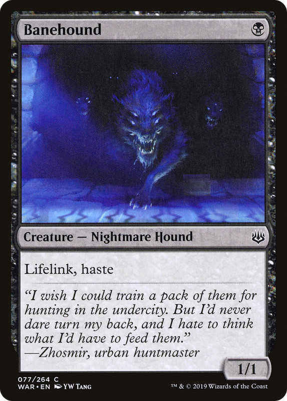 Banehound #77 (MP) War of the Spark WAR Magic MTG