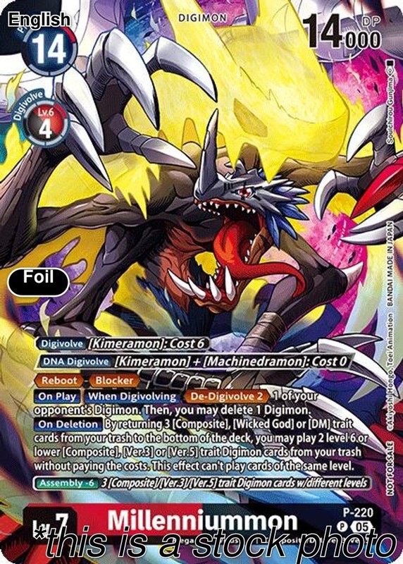 Millenniummon (Time Stranger Bx Topper) [D-PR – P-220 P] Promo NM