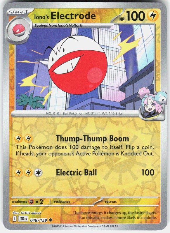 Iono’s Electrode Reverse Holo SV09: Journey Together 048/159 NM GOTO minori