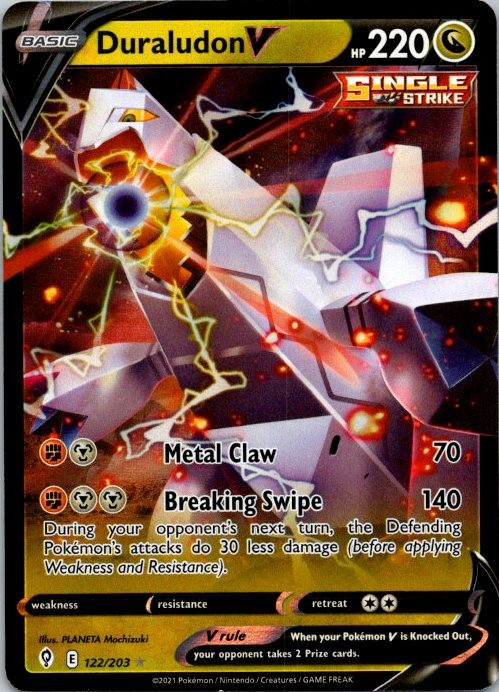 Duraludon V Ultra Rare SWSH07: Evolving Skies 122/203 NM (SKU 1-2)