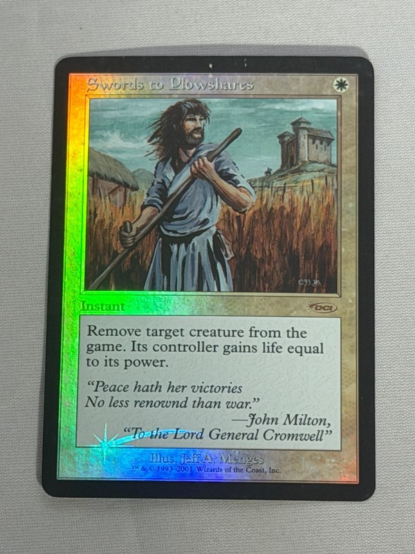 MTG FOIL Swords to Plowshares FNM Promos Magic the Gathering