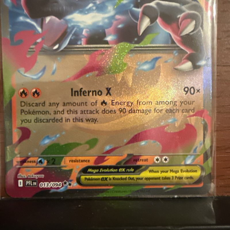 Mega Charizard X ex 013/094 Me02: Phantasmal Flames Holo gallery