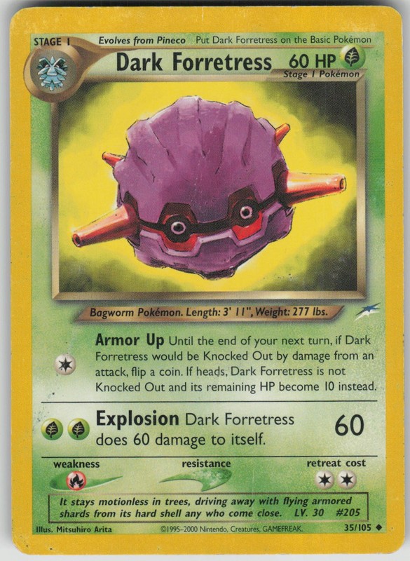 Pokemon TCG Dark Forretress Uncommon Neo Destiny 035/105
