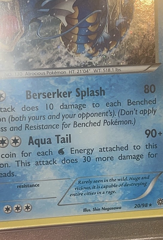 Gyarados 20/98 XY Promo Cosmos Holo BLEED ERROR - PSA 7 - NEW CERT - LOW POP gallery