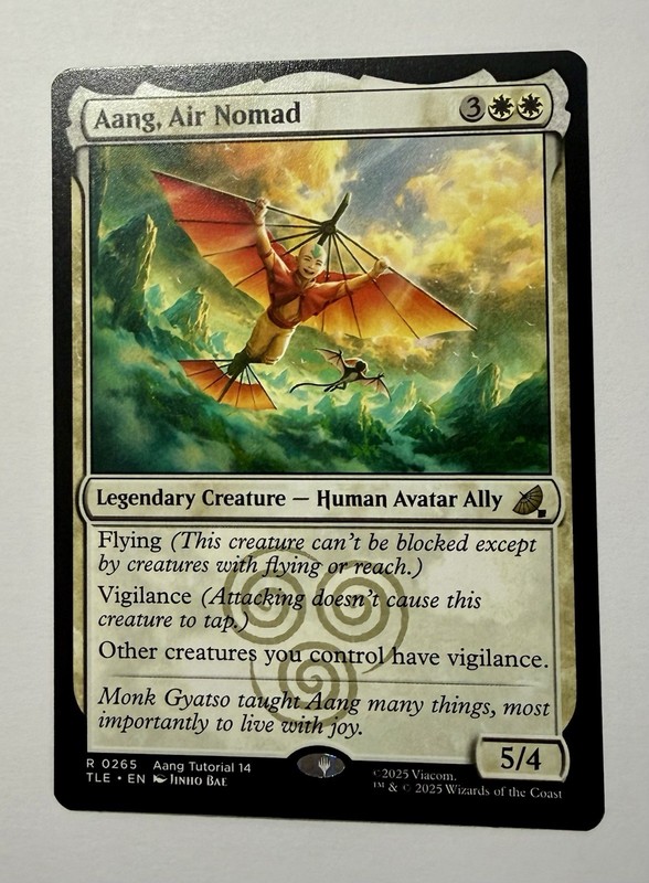 Aang, Air Nomad (0265) R Avatar: The Last Airbender: Eternal-Legal 265 NM MTG